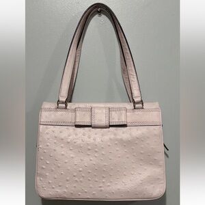 Kate Spade Darcy Bow Ostrich Embossed Leather Purse Pink